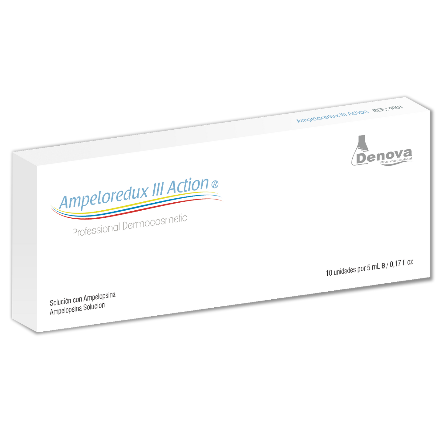 Ampeloredux III By Denova - Anti Celulítico, Restructurante, Reafirmante - 10Amp x 5ml