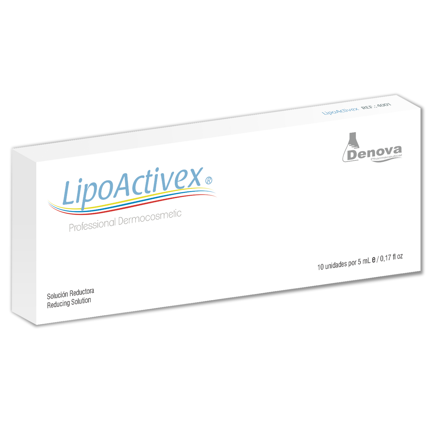 LipoActivex Reductor Corporal - Alcachofa, L-Carnitina, Silicio Orgánico, Fosfatidilcolina - 10Amp x 5 ml