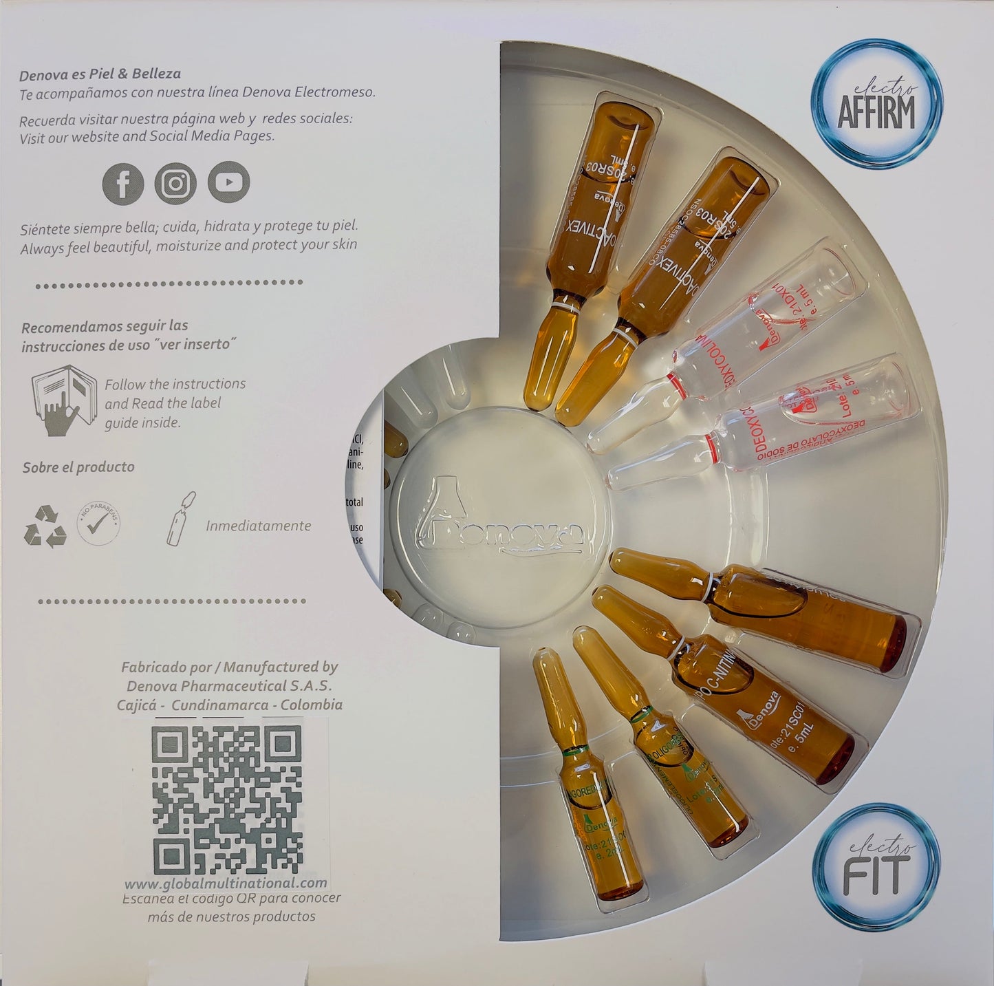 Kit Electro Fit 1 - Kit Moldeamiento Corporal y Kit Afirmante Corporal - Caja 16 Und
