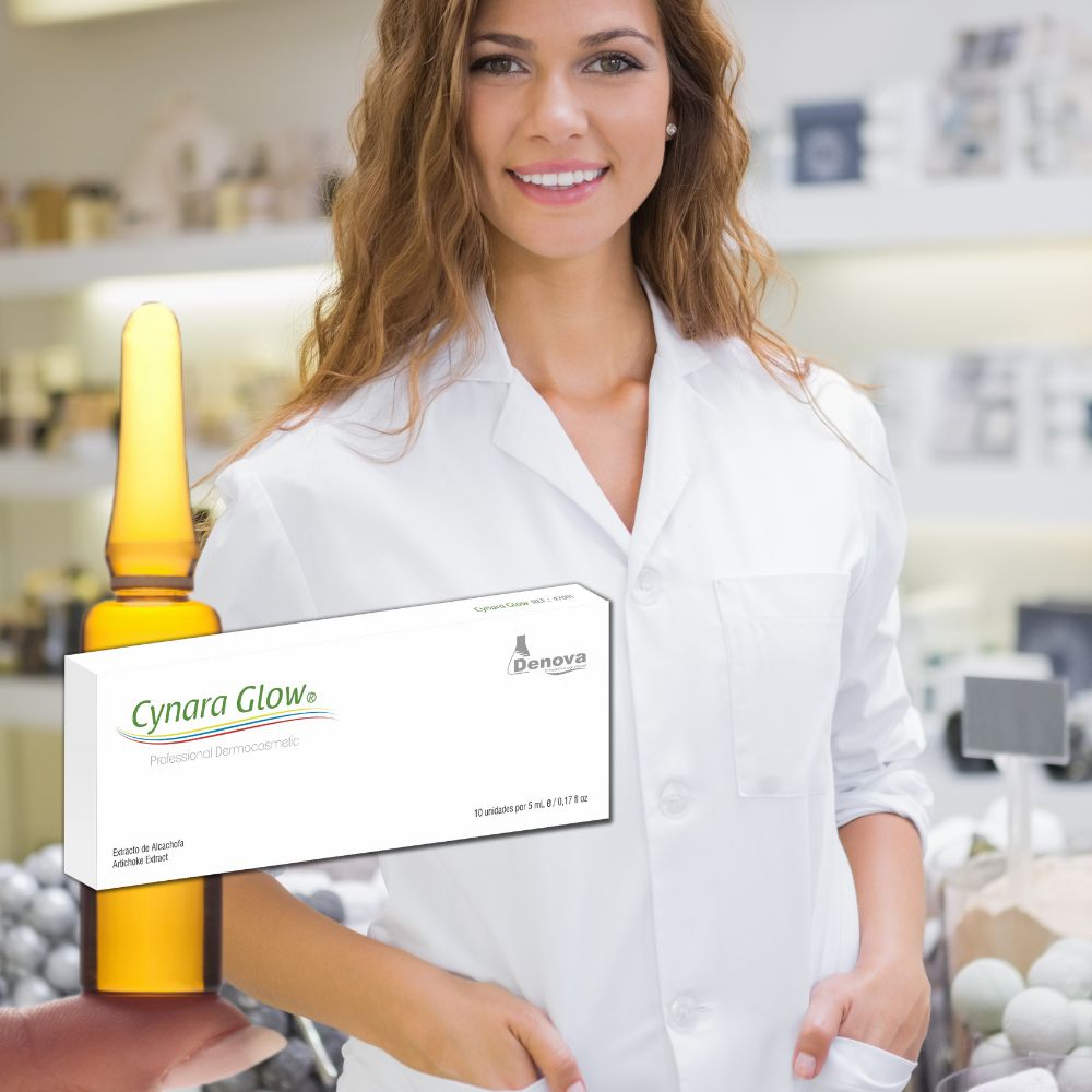 Cynara Glow by Denova- Solución Extracto de Alcachofa - Adelgazante y Anticelulítico - 10Amp x 2ml