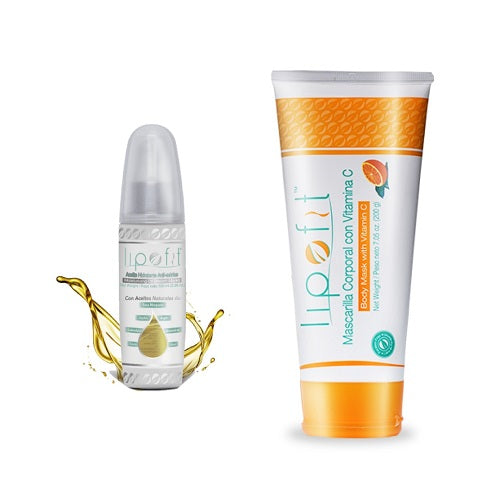 KIT LIPOFIT MAMA para Mujeres Embarazadas - Mascarilla Vit C + Aceite Hidratante Anti-Estrías