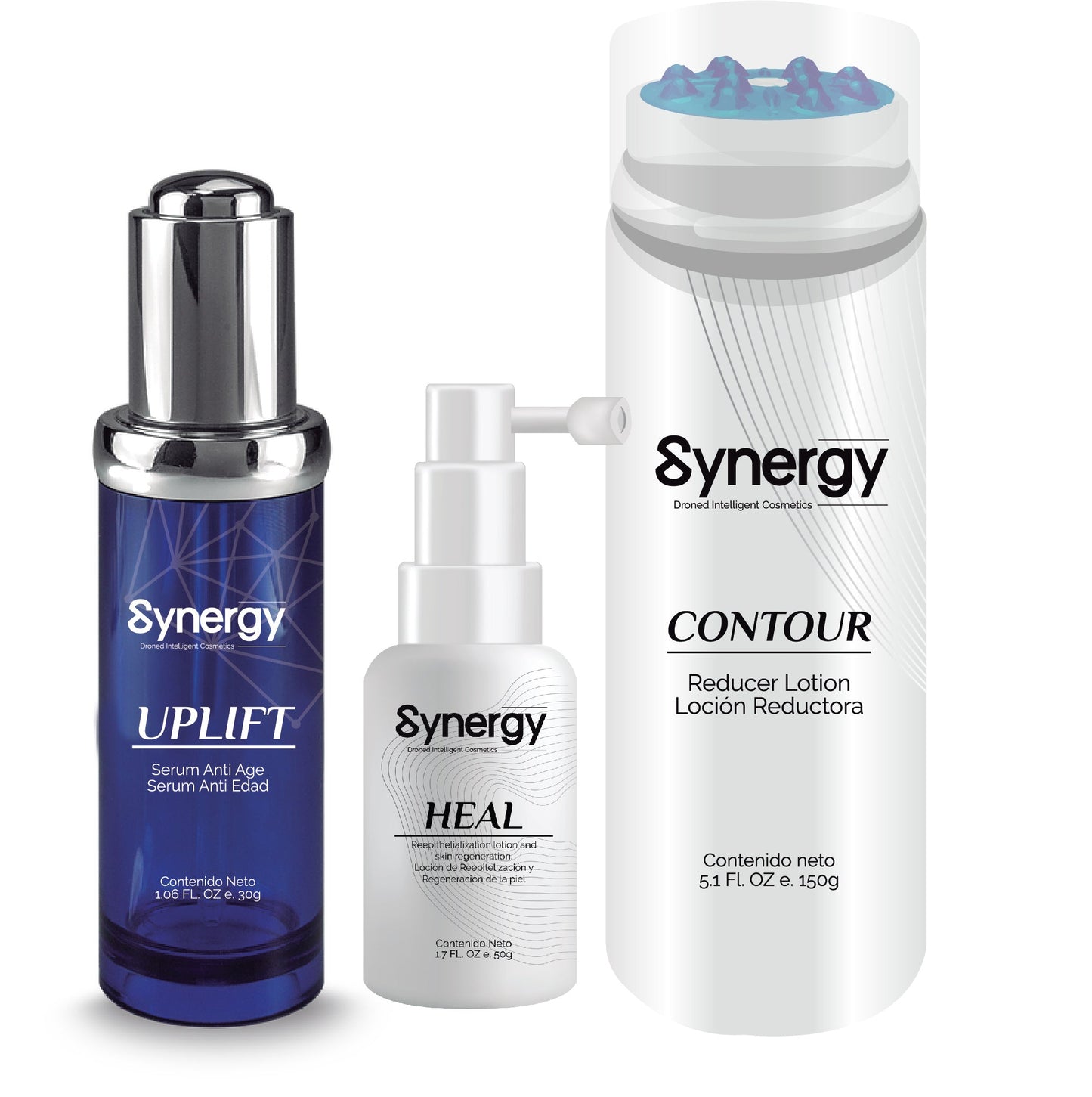 Synergy Kit - Serum Facial - Gel Reductor - Serum Cicatrices y Estrías