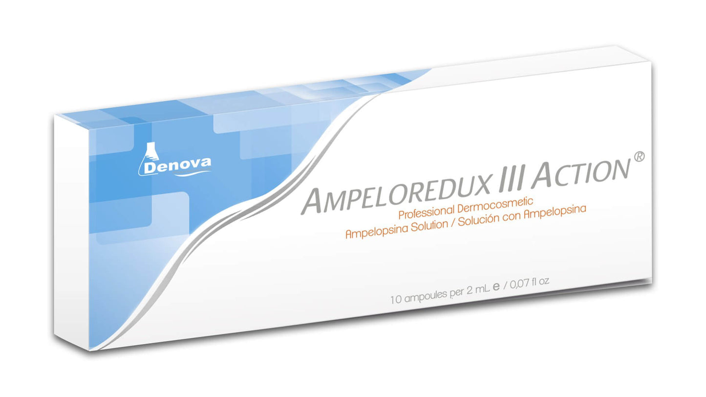 Ampeloredux III By Denova - Anti Celulítico, Restructurante, Reafirmante - 10Amp x 5ml