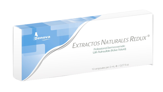 Extractos Naturales Redux By Denova. Ampollas Quema Grasa Corporal - Anticelulitis - 10Amp x 5 ml