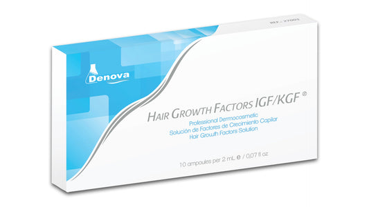 Hair Growth Factors By Denova - Solución de Factores de Crecimiento Capilar - 10Amp x 2ml